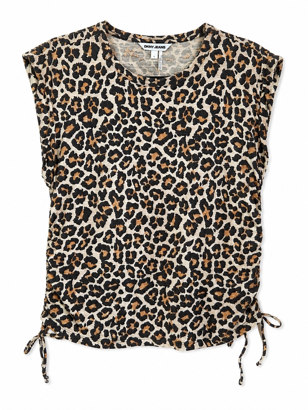 DKNY Jeans Leopard Print Top – Size L